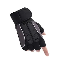 new 2024 Workout Gym Gloves Weightlifting Fingerless Gloves Mens Womens Padded Non-Slip Palm Protection Wrist Covers workout gloves with