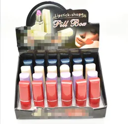 Lipstick em forma de estoque de caixa de segurança desvio de armazenamento ocultar bolso de bolso de pílula segura estojo de jóias Casos de plástico de jóias1857153