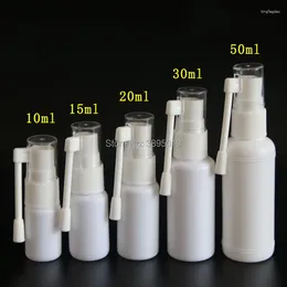 Butelki do przechowywania 15 ml 20 ml 30 ml 50 ml Podróż Biała plastikowa zdrowie nos gardła drobna mgła spray butelka F983