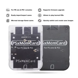 Högtalare Bitfunx PSXMemCard PS1 Memory Card för Sony PlayStation 1 PS En konsol Spara speldata