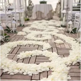 Flowers 10003000Ps 55Cm Petal Dried Rose For Wedding Party Decoration Romantic Artificial Flower Walkway Carpet 230613