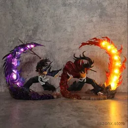 Eylem Oyuncak Figürleri Sıcak 23cm Demon Slayer Kokushibo Tsugikuni Yoriichi Figür GK Şiddetli Savaş Aksiyon Figürin PVC Heykel Model Bebek Dekor Oyuncaklar
