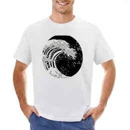 Herrpolos svartvit Great Wave T-shirt Animal Prinfor Boys Quick-Torking Blanks T Shirts For Men