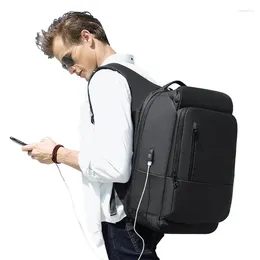 Backpack Business Commutler Creative Travel große Kapazität Multi -Layer -Speicher für Männer Anti Splash -Ladung Port B