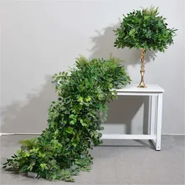 Boll Artificial Decoration Wedding Plant för Road Leading Decor Greenery Plants Table Flower Outdoor Row Arrangement 240127 S