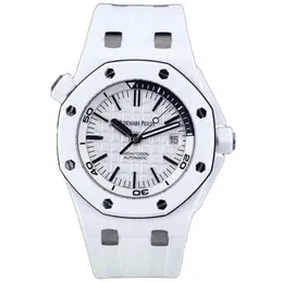 Designer Watch Luxury Automatic Mechanical Watches Offshore15707rare White Ceramic Material Mens Machinery 42millimeter Caliber Single Table Movement Wristwa