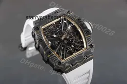 Männer Watch Manual Man Watch Tourbillon Power RM12-01 Carbon Chain Fibre Designer Bewegung Reserve reichlich Saphirglas Glude Luxe