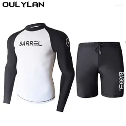 Women's Swimwear Oulylan Protection Men Swimsuit Diving Suit Long Sleeve Quick Drying Wetsuit Summer Sun Spearfishing Swim Surfing Training