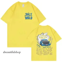 Rapper High-Quality Juice Wrld Hoodie Print Graphic T-Shirt Men's Designer Retro Gothic T-Shirts Men Casual 100% Cott Oversized T Shirt Streetwear 945