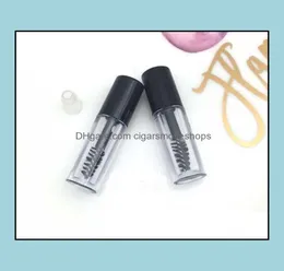 08ml Mini trasparente a tubo mascara vuoto Crema per ciglia Fial Liberid Bottle Contenitore cosmetico con berretto nero interno a prova di perdite SN195485862