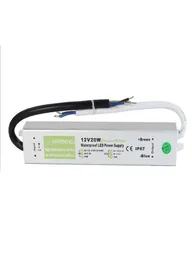 DC 12V 20W Su Geçirmez IP67 Elektronik LED Sürücü Adaptörü Açık Mekan Kullanımı Güç Kaynağı LED Şeritler Aydınlatma Transformatörü AC 90250V5210879