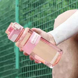 Garrafas de água garrafa selada de silicone com trava de 800 ml de vazamento à prova de vazamento de chá separador de chá para camping correndo
