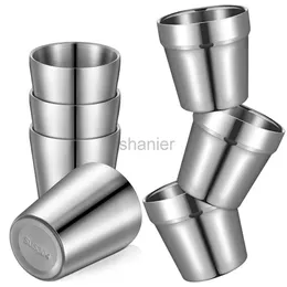 Mugs 3pcs Stainless Steel304 Cup Outdoor Hiking Gear Stackable Cup Camping Cups Metal Cups Coffee Travel Cup Sets Portable Drink-ware 240417