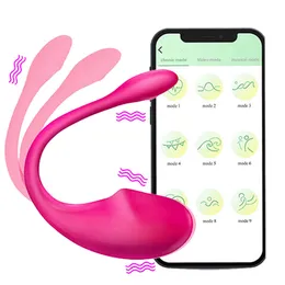 Drahtlose App Fernbedienungsregel-Dildo-Vibrator für Frauen weiblicher G-Punkt-Vibrator Langstrecken-Klitorisstimulator Vibration sexy Spielzeug