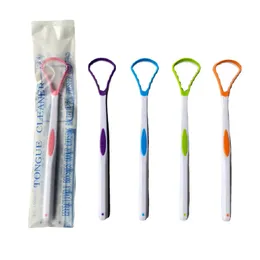 Raschietto da 1 pc con raschietto morbido silicone spazzola per la lingua pulizia della superficie delle spazzole per pulizia orale per lingua