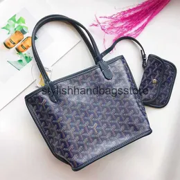 Bolsas de ombro Sacos de Gaoyade Guyard Mini Dog dentes Tote Bolsa de Dupa Dupla Lado Bola de Couro Genuíno H240417