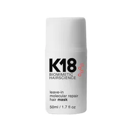 K18 szampon pozostawie w molekularnej naprawa maska ​​włosów Uszkodzenie Przywróć Miękką naprawę Uszkodzone włosy 4 minuty do odwrócenia uszkodzenia wybielającej 50 ml pielęgnacji włosów