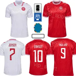 Danimarka 24 25 Euro Kupa 17 Kristiansen Futbol Jersey Milli Takımı 10 Eriksen Nelsson Hojlund Damsgaard Hojbjerg Daramy Vestergaard Futbol Gömlek Kitleri Erkekler