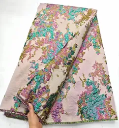 African 5yards Mode bestickte Spitzenstoffe für Frauen nähen Abschlussballkleider Tüll Tüll Brocade Nigerianer Jacquard Spitze Stoff XT8131 240407