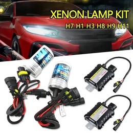 H4 H7 Araba Xenon Far Fmen Slim Balast Kiti 35W 55W 4300K ​​6000K 8000K 12000K Halojen lambalarını değiştirin