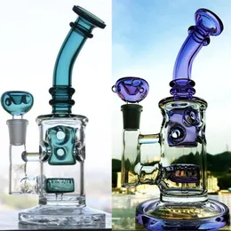 Shisha Bong Gruba szklana woda Bongs Hookah Bubbler Smoking Water Rure Fab Rigs Rigs Recycler Oilt z matrycą drzewa ramienia Perc