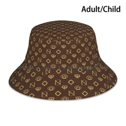 Sessanta Nove V Designer Print-Dark Bucket Hat Sun Cap V Sessanta Nove Designer Dark Foldable Outdoor Fisherman Hat 240415