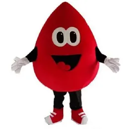 2024 Hot Sales Red Blood Drop Maskottchen Kostümanzug Halloween Party Game -Outfit Performance Activity Sales Promotion