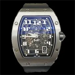 Titta på Mechanical Movement Wristwatches Automatiska klockor RM RM 67-01 Extra platt automatisk mekanisk titanmetall WN-T7IQ