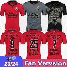 23 24 Club Tijuana Herren Fußballtrikot Parra Martinez Cavallini Castaneda Rodriguez d .barbosa Home Away 3. Football -Shirts