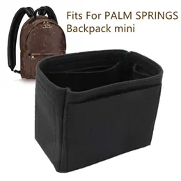 Casos de bolsas de cosméticos encaixam -se para Palm Springs Backpack Storage Felt Makeup Bag Organizer Inserir Travel20w