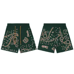 Rhude shorts masculinos curtos designer short shorts shorts conjuntos de trajes de traje solto de moda confortável shorts shorts shorts de ginástica calças de alta qualidade 114