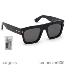 Tom Fords TF Herr Solglasögon Designer Brands Fashion Luxury Outdoor Summer Fausto Geometric With Iwear EyeCare Kit WS93