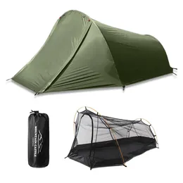 방수 캠핑 텐트 캠핑 자전거 하이킹을위한 야외 텐트 Muntaineering Beach Summer Ultralight Automatic Tent 240408