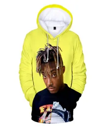 Rapper Juice WRLD 3D Capuz de moletom de moletom de moletons homens da moda Casual Pullover Hip Hop