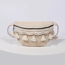 Bolsas de cintura Bohemian Terby Tassel Niche de nicho de grama sofisticada Mini baú de crossbody