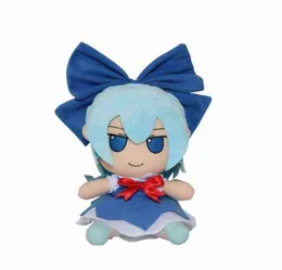 20см аниме Touhou Project Cosplay Cartoon Cirno Plush Toy Kawaii мягкая кукла Высококачественная кукла высококачественная детская подарок Y2205092448884