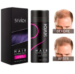 25 غرام من ألياف بناء الشعر الكيراتين سميكة مضاد منتجات تساقط الشعر مخفي إعادة ملء مسحوق الألياف النمو SEVICH3165906