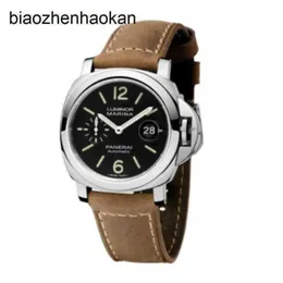 Panerai Luminor Watch Swiss Mens Lumino 시리즈 자동 기계적 발광 300 미터 다이빙 44 Black Dial PAM01104 UEJ3