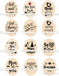 MIXED Love Mom Granma Zia Teach Glass Snap Button Accessori per gioielli fai -da -te Fasci Charle Gioielli7645720