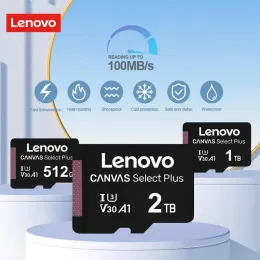 Cards Lenovo Micro TF SD Flash Memory Card 2TB 1TB 130MB/s UHSI SD Card U3 A2 V30 Mobile Storage Devices 512GB 256GB 128GB For Phone