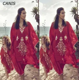 Мать мать Sumemr Boho Kaftan платье женское пляжное прикрытие Up Up Caftan Maxi Hown Sarongs7073394