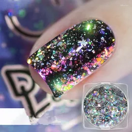 Nagelglitzer glänzender Pailletten Glitzer Acrylpulver Fingernail Accessoires Kunstdekorationen Maniküre 3 Farben Brilhantes para unhas