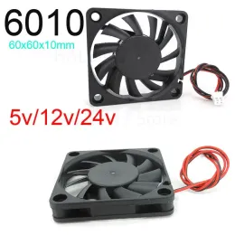 Pedler 6010 6cm 60mm DC 5V 12V 24V Soğutma Fanı Reprap için Fırçasız 3D Yazıcı Parçaları DC Soğutucu 60X60X11mm Plastik Fan 6cm J17