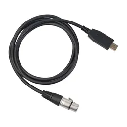 USB جديد إلى Canon Female Microphone Line Line Connection Line Colection Cable Cable لتحويل كابل Microphone USB إلى استوديو