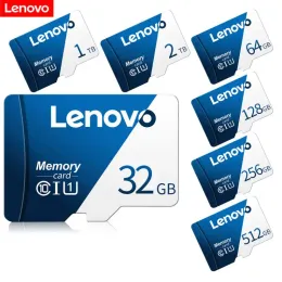 Karty Lenovo Class 10 Karta pamięci 8 GB 16GB 32GB 64GB 128GB 256GB 4K HD Micro TF SD Flash Cards Wodoodporne