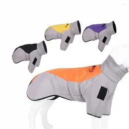 Abbigliamento per cani Riflettente inverno Giacca impermeabile Aggiorna vestiti in stile Capo Snowsuit caldo per cani di grandi dimensioni di grandi dimensioni