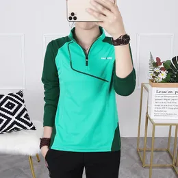 NEW new 2024 Outdoor Long-sleeved Sports Quick-drying T-shirt Women's Long-sleeved Hiking Breathable Perspiration Stand Collar Sure, here
