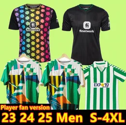 Prawdziwa Camiseta Primera Equipacion 23 24 Spring Festival Pre-Matchshirt Iglesias Portero Multi de Futbol 2024 Real Betis Soccer Jerseys koszulka piłkarska Unikalna koszulka piłkarska