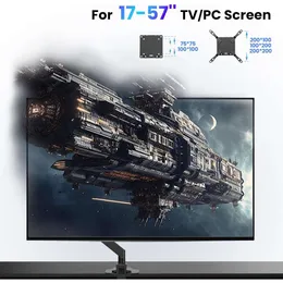 Putorsen Ultra Wide Single Monitor Desktop Stand för 17-57 tum monitorer och tv -apparater - stöder upp till 65 pund, 26,9 kg - Justerbar höjd och lutningsvinkel