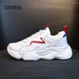 Buty fitness Diweini 2024 Autumn moda swobodne kobiety trampki siatka oddychająca płaska platforma trenerów B63